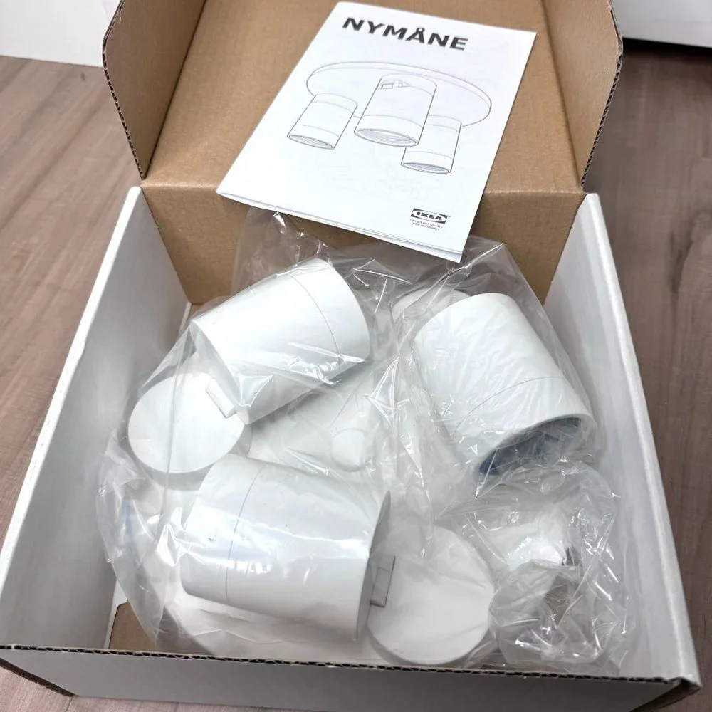 Ikea Nymane Nymane Ceiling Spotlight 3 Lights‎ White 903.597.73